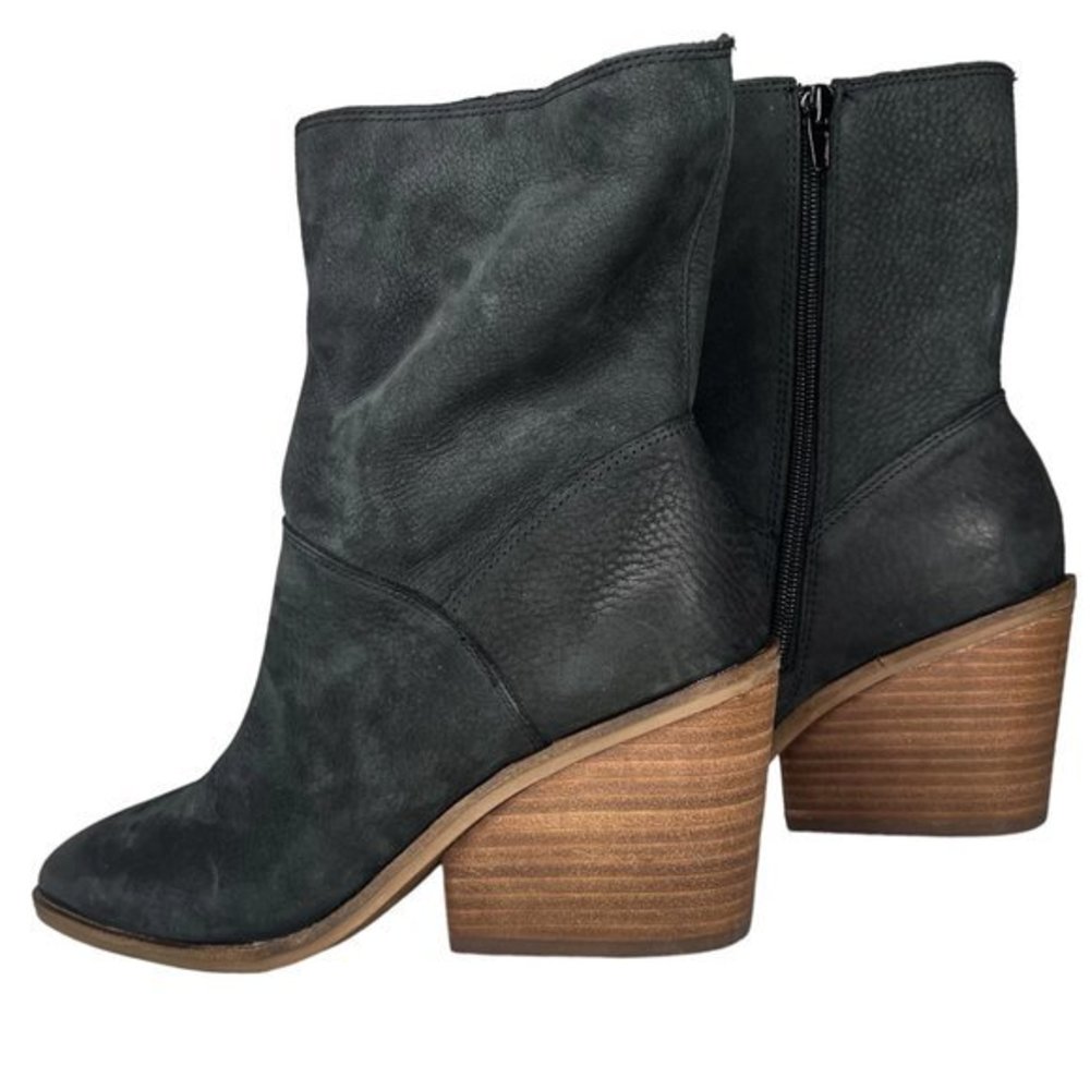 LUCKY BRAND Suede Wedge Booties size 8
